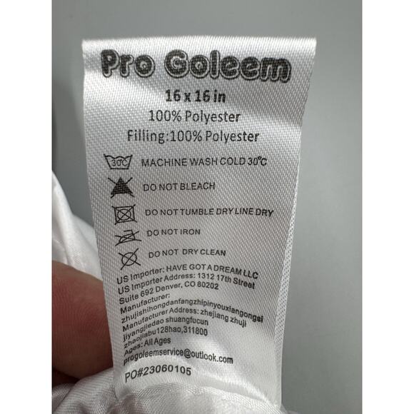 Pro Golem Black & White Cow Lovey Plush Satin Trim Security Blanket - Picture 5 of 6